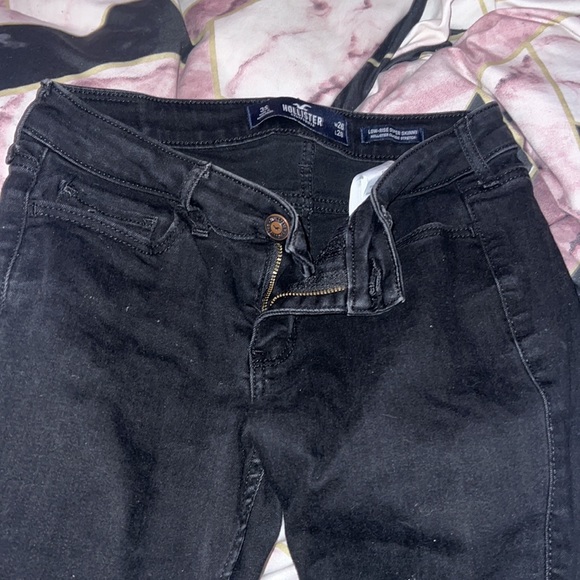 Black Low Rise Supper Skinny Jeans Size 3s w26 L28 - Picture 3 of 8